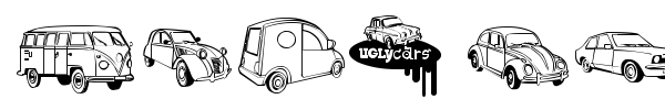 Ugly Cars font preview